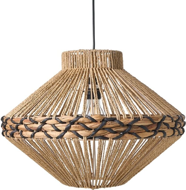 Hängeleuchte RABACCA Papierschnur Naturfarben