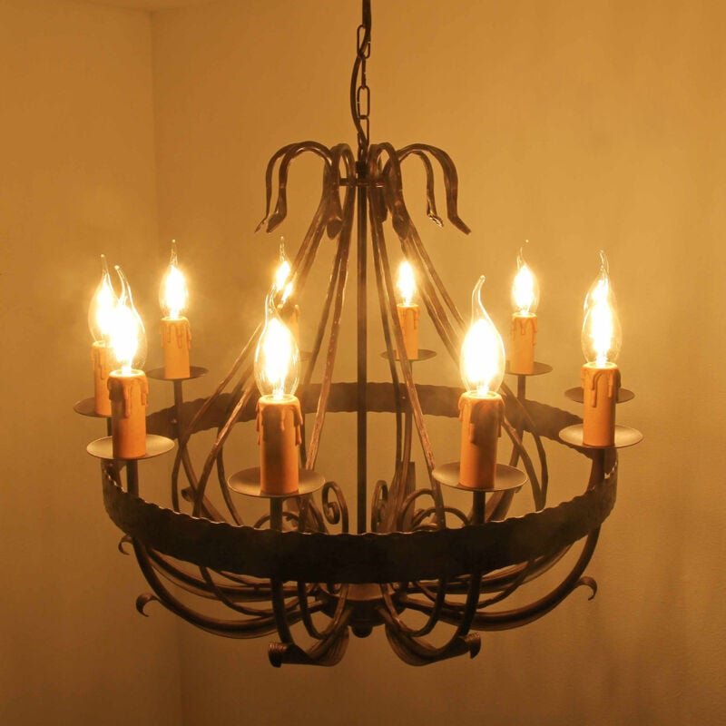 Kronleuchter Kupfer E14 Metall Rustikal Pendelleuchte