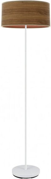 Fabrilamp - 1xe27 weiß/dunkles Holz 165x40x40 cm jerte 1xe27 Bodenständer