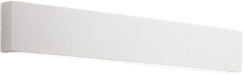 Wand - 18W LED-Wandleuchte, überstreichbar in mattweißem Gips, 3000K, 1440lm, färbbarer Diffusor - Perenz - Weiß