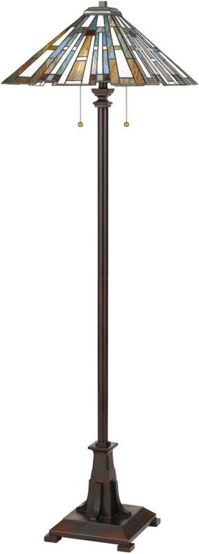 Thumbnail - Elstead Quoizel Maybeck Tiffany Stehlampe Valiant Bronze