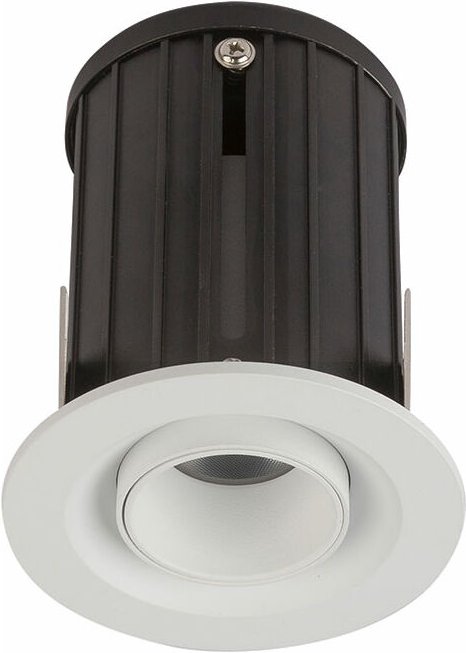 Einbaustrahler Deckenlampe Wohnzimmerleuchte led Deckenleuchte Spot verstellbar, Aluminium weiß, 11W 691lm warmweiß, DxH...