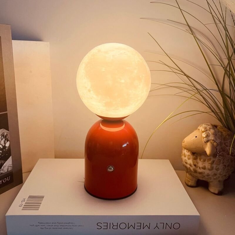 Wiederaufladbare Nachttischlampe fürs Schlafzimmer, 3 Farben, berührungsempfindlich, kabellos, kleine LED-Lampe, Tischla...