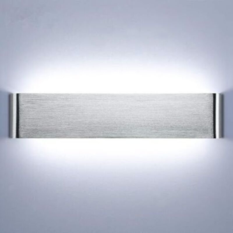 Wandleuchte Innen 40cm Wandlampe 18W 6000k LED Wandlampe aus Aluminium für Schlafzimmer, Flurbeleuchtung, Wohnzimmer, Tr...