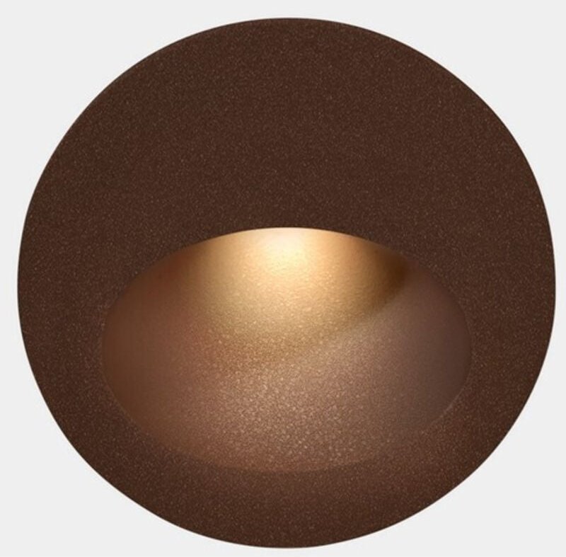 Leds-c4 - leds C4 Bat Round Oval Outdoor led Wandeinbauleuchte Rund Braun IP65 2.2W 3000K