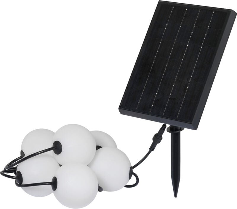 Sygonix SY-6662320 Solar-Lichterkette 2.4 W Weiß, Schwarz