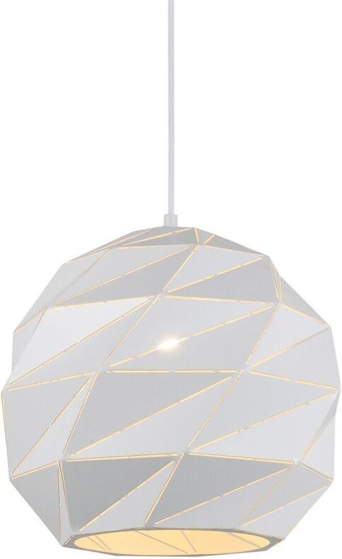 Palermo - Moderner hängender Anhänger Weiß 1 Licht, E27 - Italux