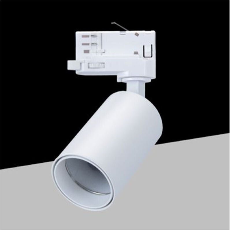Trade Shop - copy of FARETTO LED PER BINARIO TRIFASE 40W LAMPADA ORIENTABILE LUCE NATURALE 4000K IP20 GD19C30 - Weiß