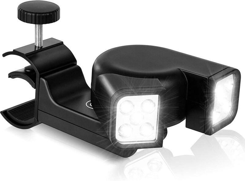 Grill Leuchten für Wasserdichtes Grillen - Druck Schalter und 10 Super LED Lampe BestäNdiges Flexibles Licht