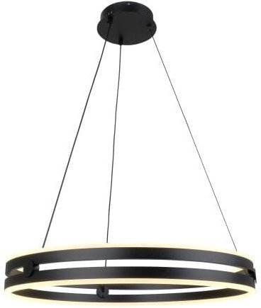 Arena - Moderne LED-Ringlampe Schwarz 60 cm