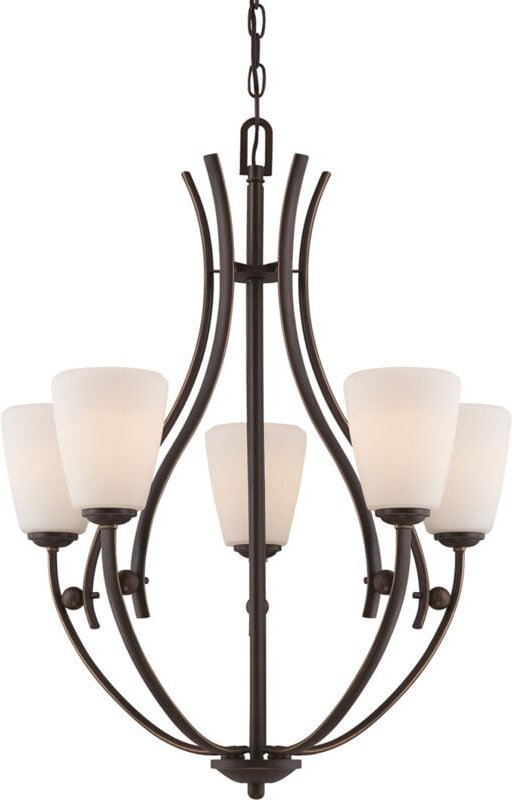 Elstead - Chantilly - 5 leichte mehrarmige Kronleuchter Palladio Bronze Finish, E27