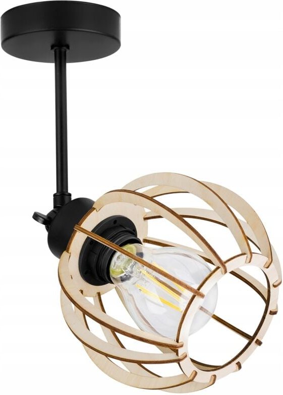 Thumbnail - Moderne Led-Deckenhängelampe Aus Holz