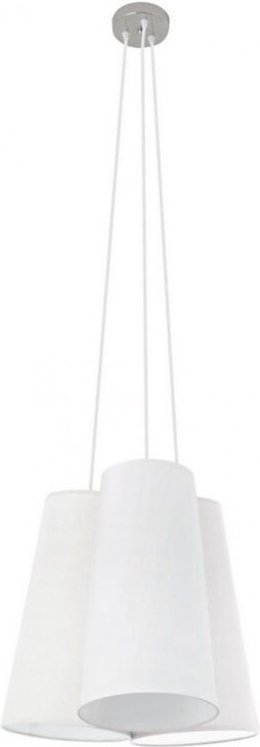 Iperbriko - 2x weiße Metall-Deckenleuchte 22x22x40h