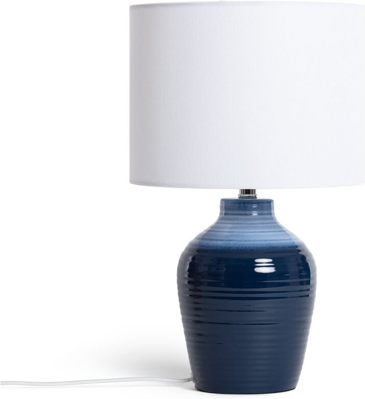 Ledkia - Tischlampe Keramik Botijo Dunkles Blau