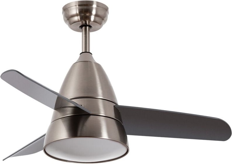Techbrey - Deckenventilator Lautlos Industrial Silber 91cm DC-Motor Silber cct , , Wifi: