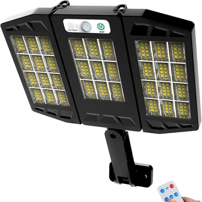 Hs-V97264smdledsolarscheinwerferbewegungsmelderfernbedienungphotovoltaik