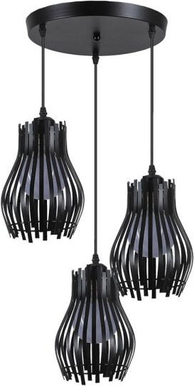 Ragusa Schwarz Deckenleuchte 3xe27 Regx36x36cm - Fabrilamp