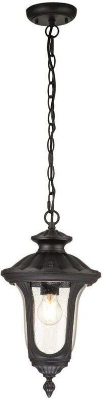 Elstead - Chicago Outdoor-Pendel-Deckenleuchte Strukturiert Schwarz, IP44