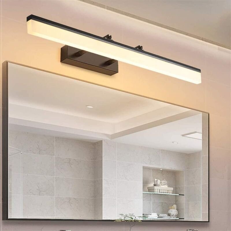 LED-Badezimmerspiegelleuchte IP44 9W 1170LM, Wandleuchte mit verstellbarem Winkel, moderne Innenspiegelschrank-Badbeleuc...