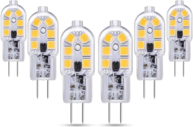 Héloise G4 LED-Ampoule 12V 2W Warmweiß 3000K, 200lm, Ersatz für 10W/20W Halogenlampen, Nicht-dimmbar, Bi-Pin G4, AC/DC, ...