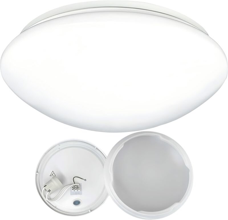 DAISY RIVA runde Deckenaufbauleuchte IP44 1xE27 Weiß