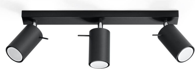 Ring - 3 Light Spotlight Bar Schwarz, GU10 - Sollux