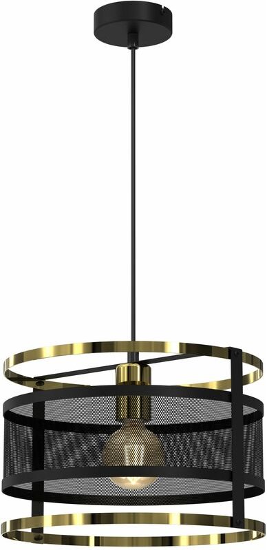 Licht-erlebnisse - Hängelampe Schwarz E27 ø 30 cm Metall Modern Hängeleuchte Küche