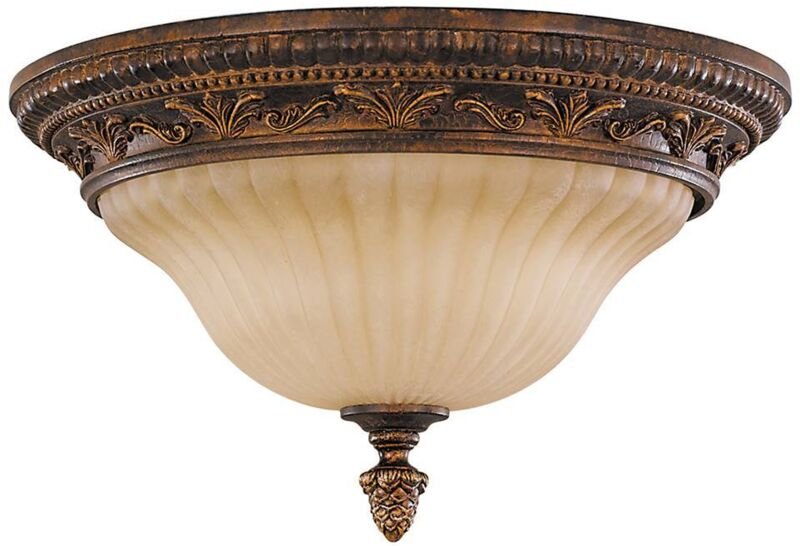 Thumbnail - Elstead - Sonoma Valley - 2 Light Flush Mount Deckenleuchte im Alter von Schildpatt, E27