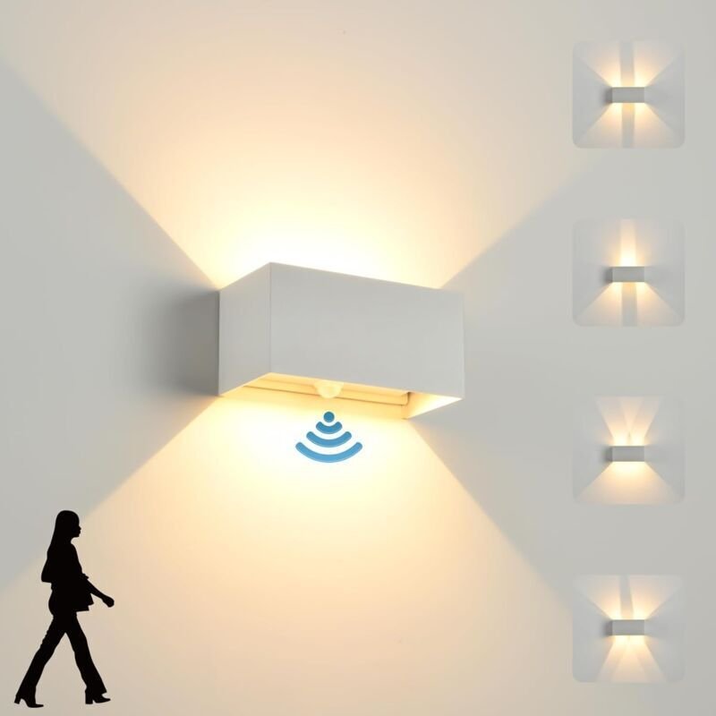 24-W-LED-Wandleuchte – Wasserdicht (IP65) für Innen und Außen – Warmweiß (3000 K), verstellbarer Winkel – Garten-/Eingan...