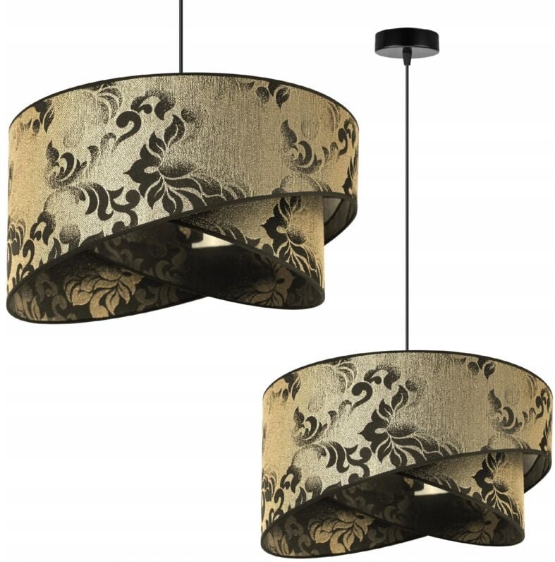 Hängelampe, Deckenleuchter, Lampenschirm, Goldmuster