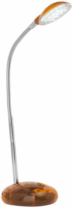 Lampe Timmi led Tischleuchte transparent/orange 1x 2W led integriert, (100lm, 6000K) Mit Druckschalter an der Basis - Br...