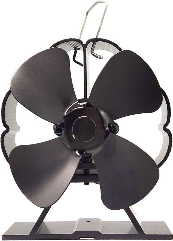 Wärmebetriebener Holzofenventilator – 4 Flügel – leiser Ventilator – umweltfreundlich – für Zuhause – hocheffiziente Wär...