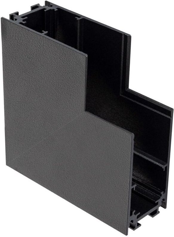 Efectoled - Vertikale L-Verbindung für Magnetschienen Aufbau 20mm Schwarz