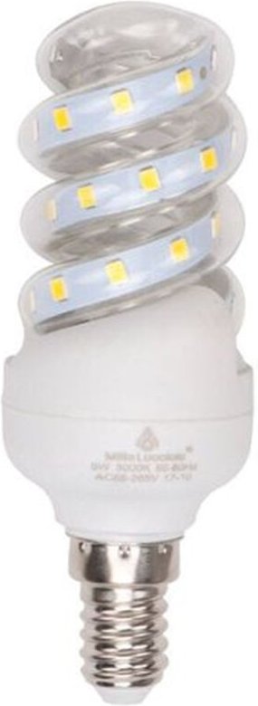 Trade Shop - LAMPADINA LED 5 W E14 475LM SPIRALE LUCE CALDA 3000K NATURALE 4000K FREDDA 6500K -