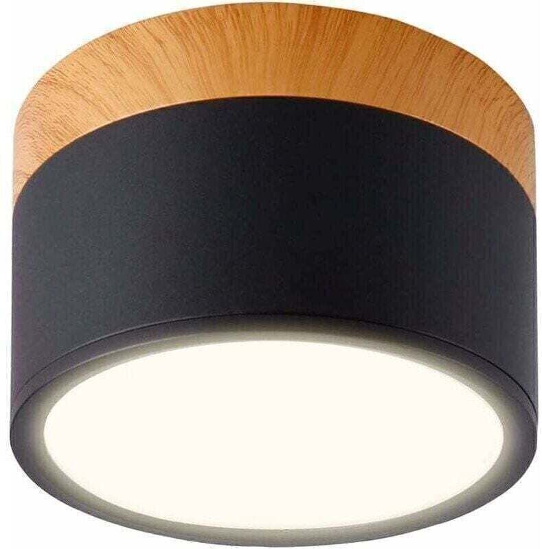 Runder LED-Deckeneinbaustrahler, Aluminium, 7 W, Ø 110 mm, 230 V, für Flur, Schlafzimmer, Esszimmer, Küche, Wohnzimmer –...