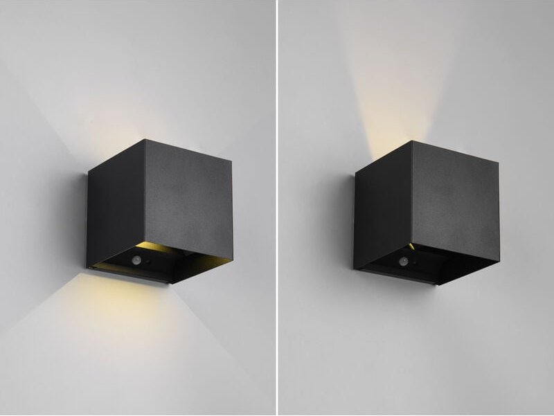 2er SET Akku Wandleuchte mit Bewegungsmelder für Innen & Außen, zum Kleben