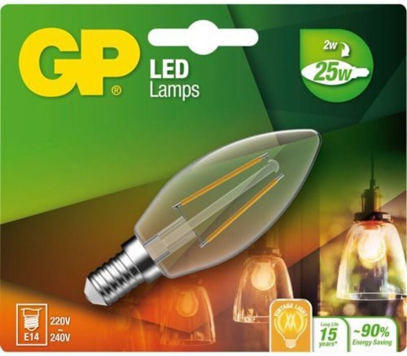 GP Lighting Filament Kerze E14 2W (25W) 250 lm GP 078081
