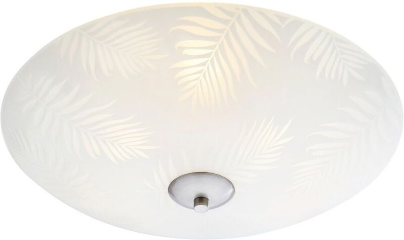 Markslojd - blad 43 - Große gemusterte bündige Deckenpendelleuchte Stahl, E14