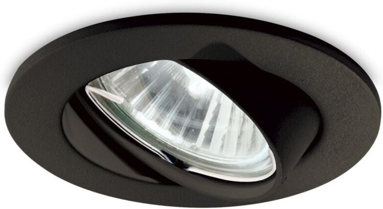 Inneneinbau-Downlight-Lampe 1 Hellschwarz, GU10 - Ideal Lux