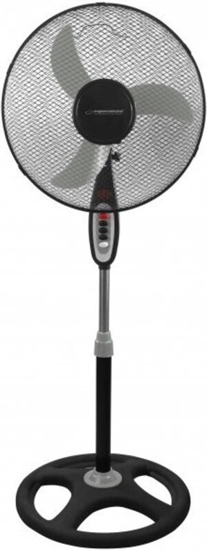 Esperanza - ehf002ke Typhoon Bodenventilator Schwarz in Grau, 20 x 40 x 130