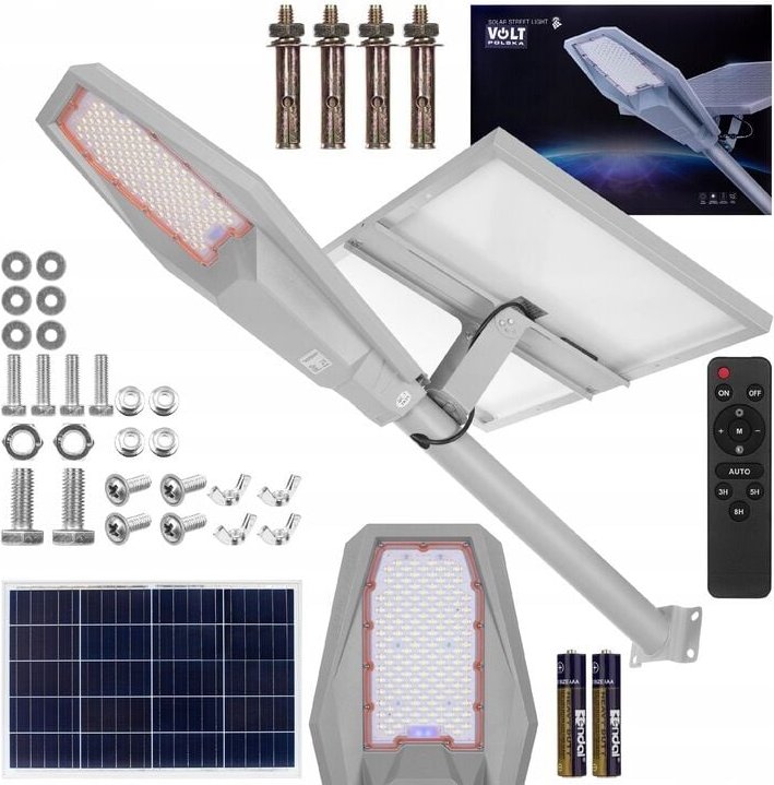 LED-Solar-Straßenlaterne 2000W 50Ah Outdoor-Gartenmastlaterne