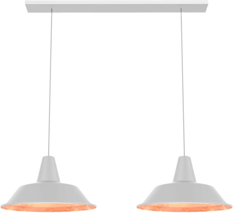 Duna sospensione lineare bianco foglia