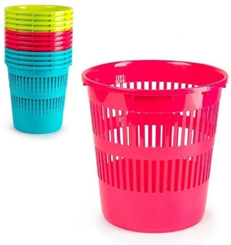 Trade Shop Traesio - Trade Shop - planda cestino in plastic 11.3LT 27.5X27.5X28CM in vari kolouren 11962 -