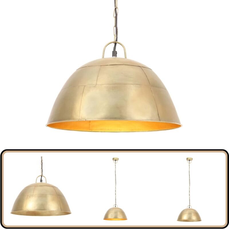 Vidaxl - Hängelampe Vintage Industriestil 25 w Messing Rund 41 cm E27 - Hängelampe - Industrielampen - Retrolampe - Wohn...