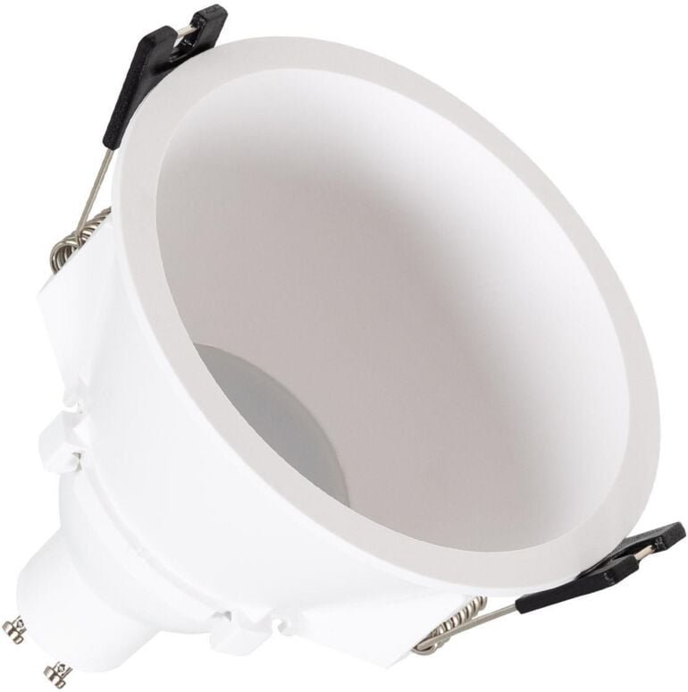 Efectoled - Downlight Einbaustrahler Konisch GU10 6W Schnitt ø 85mm pc No Flicker 4000K Schwarz Neutralweiß