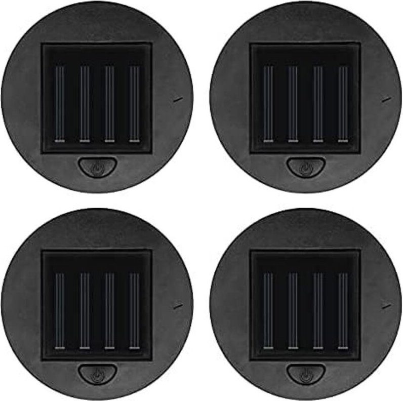 Set mit 2/4 Ersatz-Solarleuchten für Solarlaternen – 8 cm – Tischlampen – Garten- oder Terrassendekoration