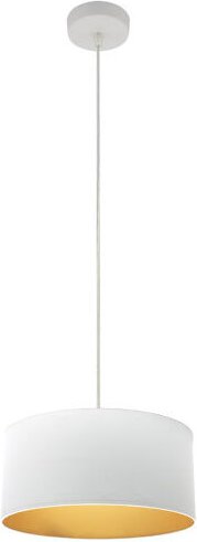 Anhänger anuska 1xe27 weiß/weiß-gold regx30x30 cm