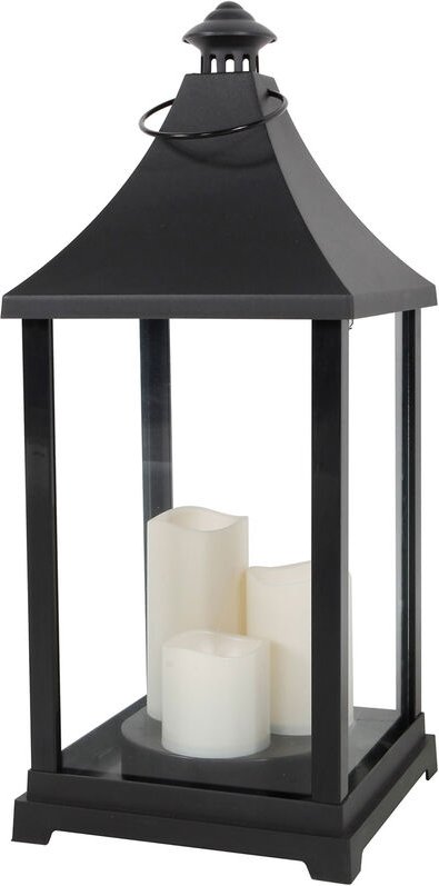 XXL Laterne inkl 3 LED Kerzen mit Timer-DMC8138