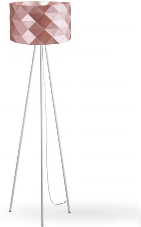 Linea Zero - Dreibein-Stehlampe aus rosa Metall in Metall Cm. 40 x 146 Std