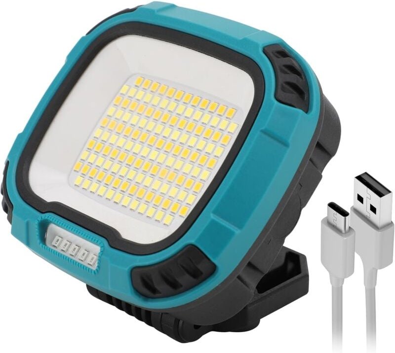 2500lm wiederaufladbares Arbeitslicht, LED-Arbeitslampe, 4 Leuchtmodi, Campinglampe, Taschenlampen für Notfälle, Garage ...